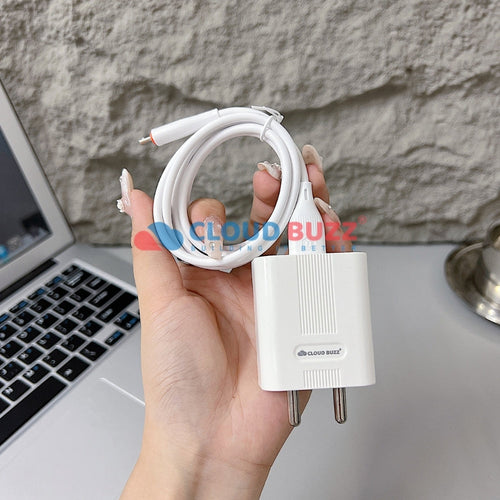 15W Smart Fast USB Charger with 1000MM Type-C (TC) Cable (CB107)