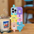 3D Cartoon Puzzle Silicone Shockproof Soft Phone Case