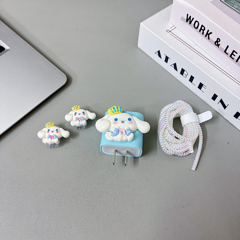 3D Cute Cartoon Doll Charger Case