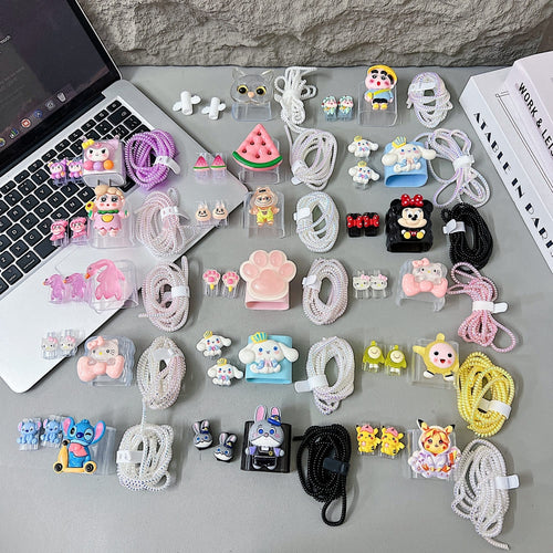 3D Cute Cute Hoodie Bear Cartoon Doll Charger Case