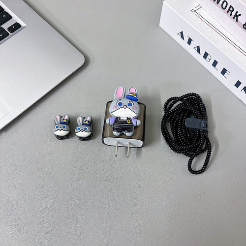3D Cute Cartoon Doll Charger Case