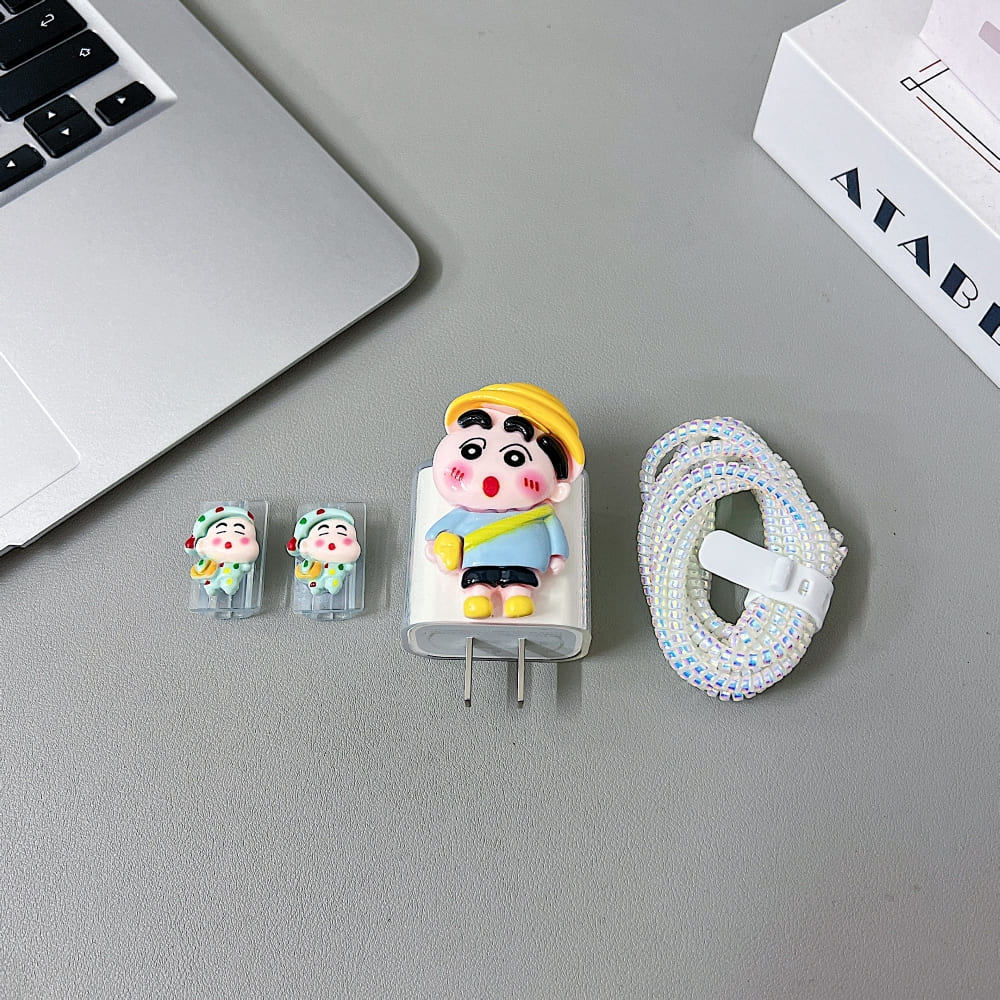 3D Cute Cartoon Doll Charger Case