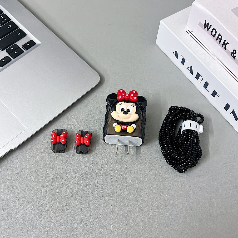 3D Cute Cartoon Doll Charger Case