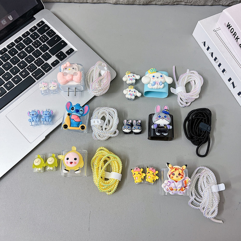 3D Cute Duckling Cartoon Doll Charger Case