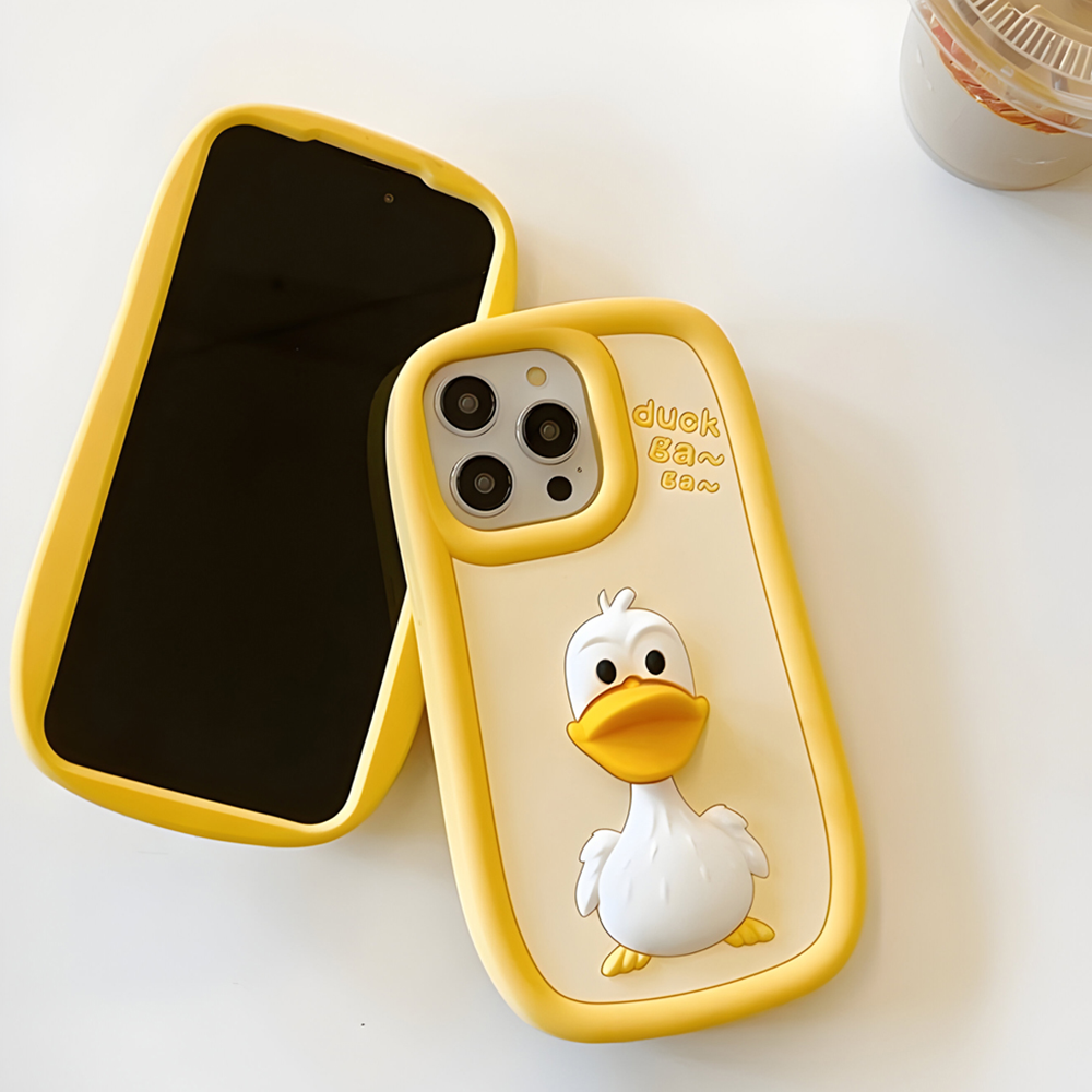 3D Duck Silicone Soft Protective Phone Case