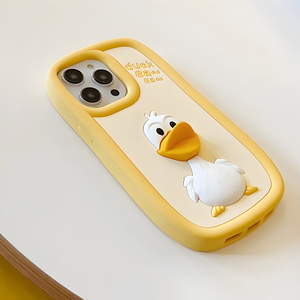 3D Duck Silicone Soft Protective Phone Case