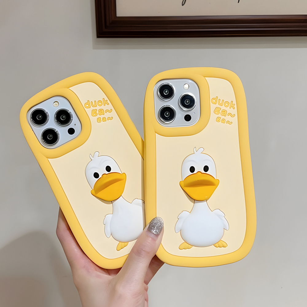 3D Duck Silicone Soft Protective Phone Case