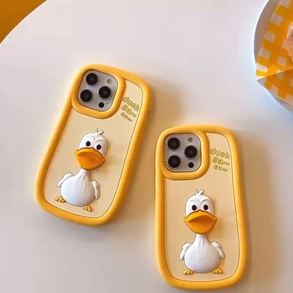 3D Duck Silicone Soft Protective Phone Case