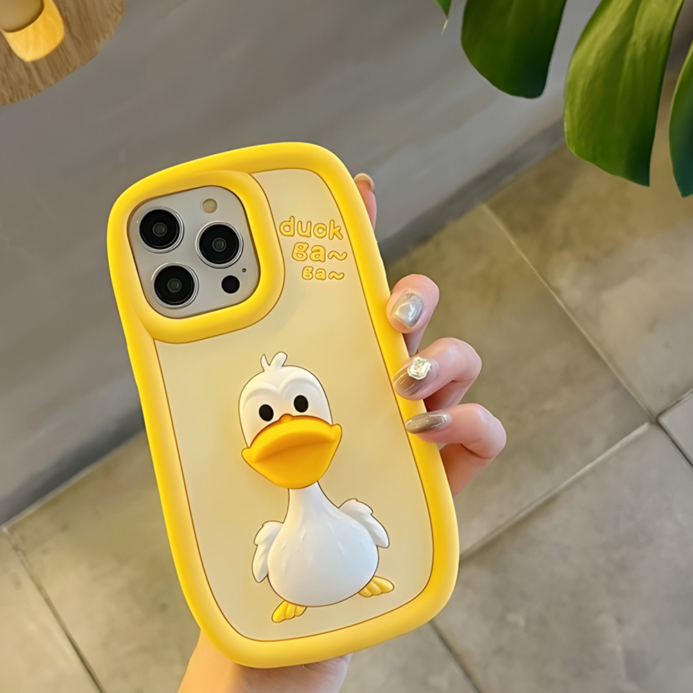 3D Duck Silicone Soft Protective Phone Case