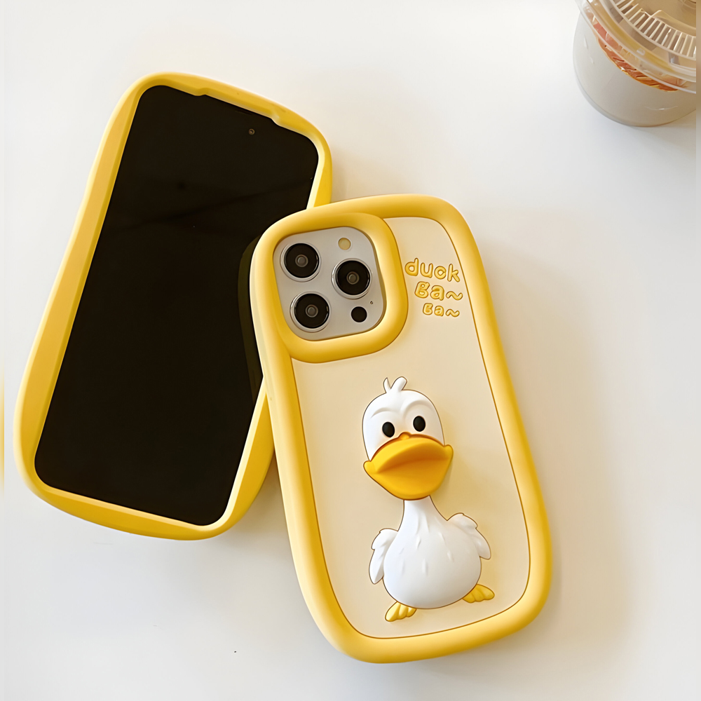 3D Duck Silicone Soft Protective Phone Case