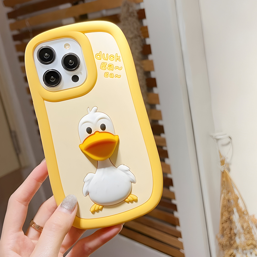 3D Duck Silicone Soft Protective Phone Case