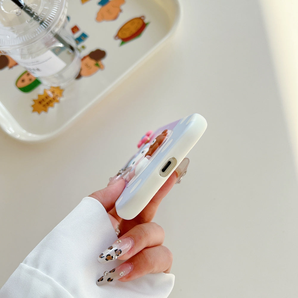 3D Spin Flower Silicone Soft Phone Case