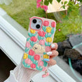 3D Tulip Flower Silicone Shockproof Cover