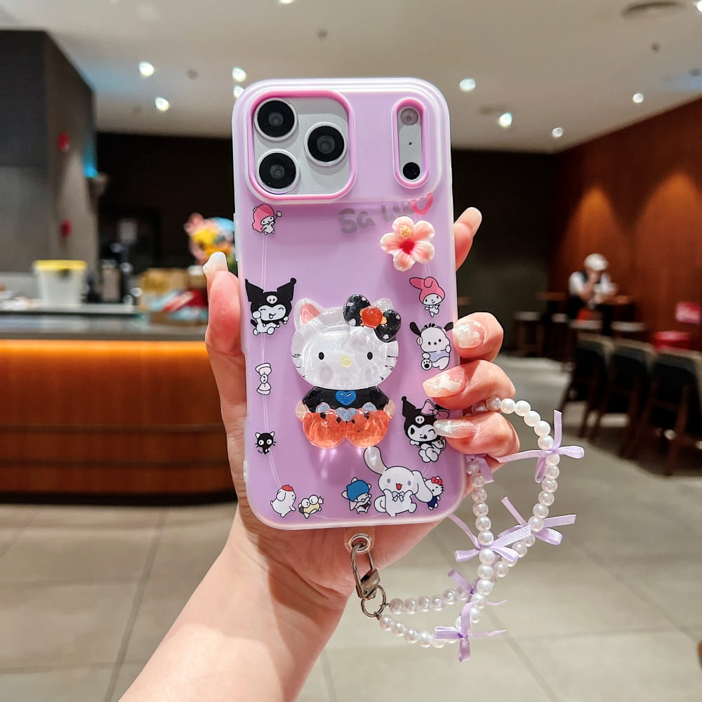 Adorable kitty bloom phone case