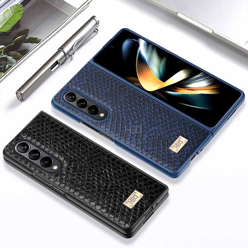 Artificial Alligator 3D Skin Plating Shockproof PU Leather Case