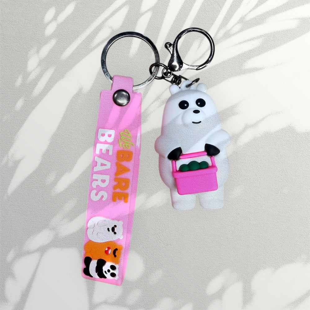 Bare Bears Keychain | Handbag Charm | Phone Charm
