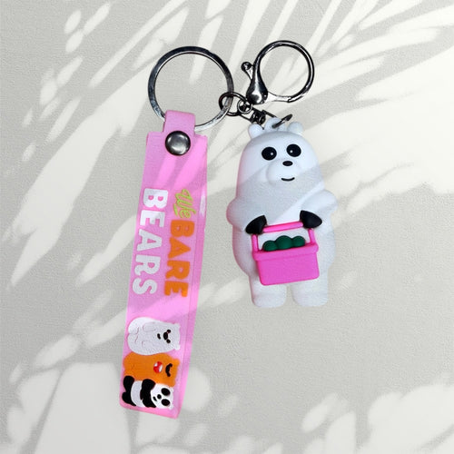 Bare Bears Keychain | Handbag Charm | Phone Charm