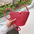 Bow Belle Woven Mini Bag
