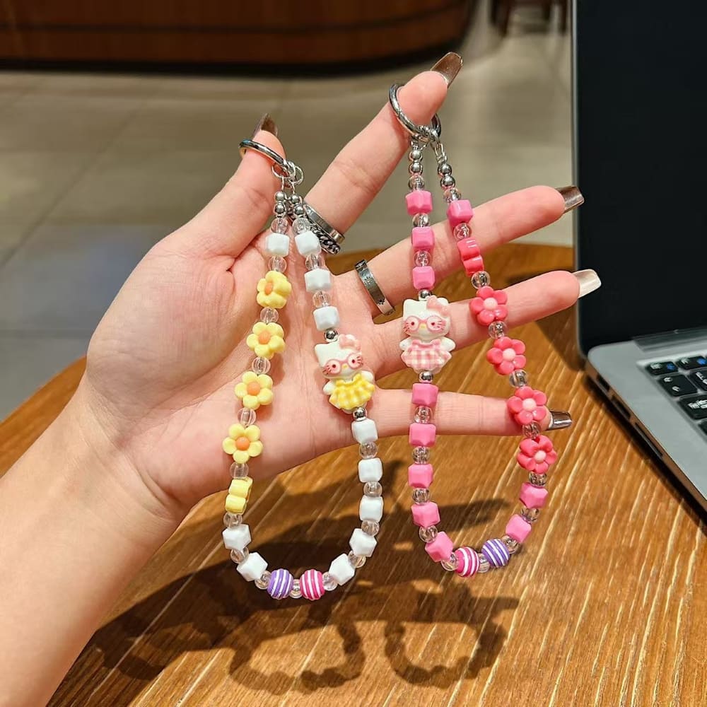 Bubblegum Blossom Floral Candy Phone Charm