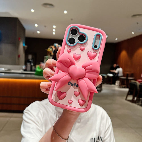 Bubblegum Bow Pop Silicone Phone Case