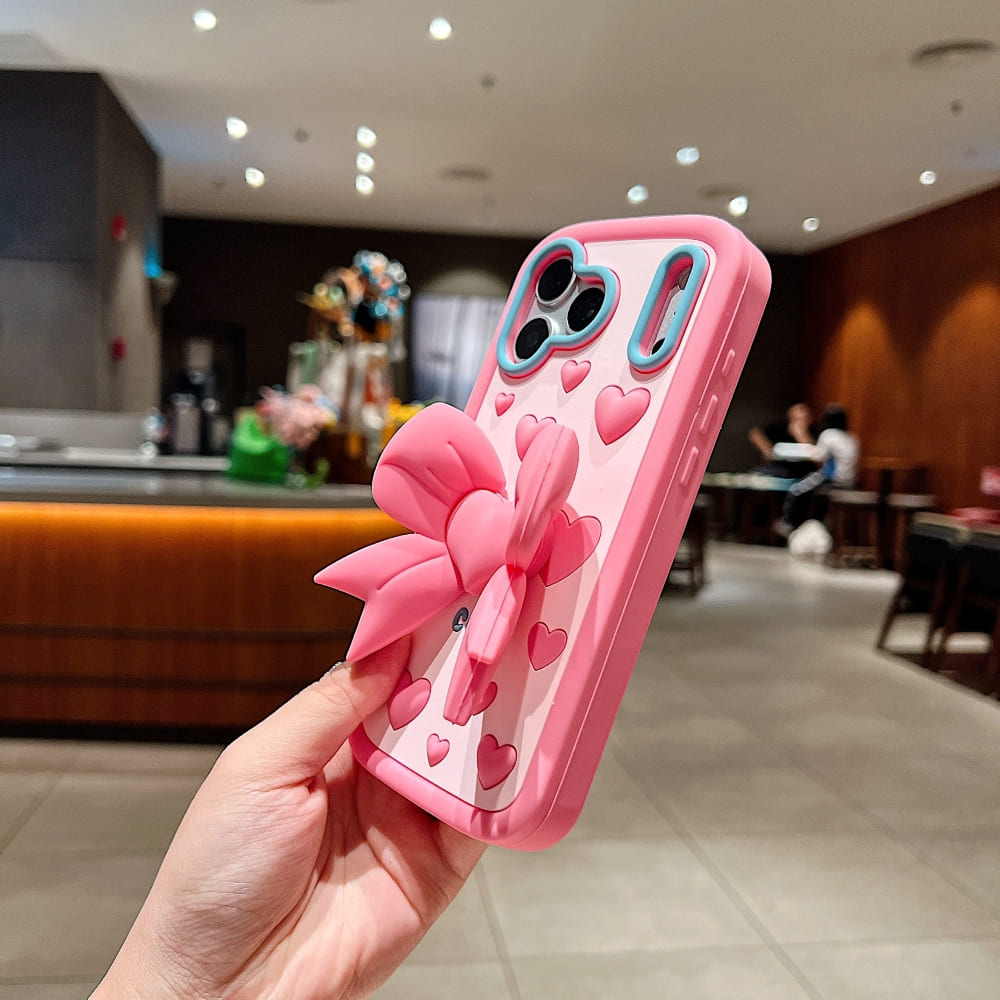 Bubblegum Bow Pop Silicone Phone Case