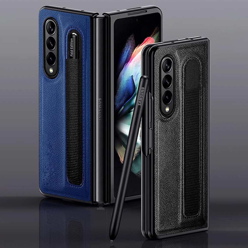 Luxury Business Phone Case With Pen Holder