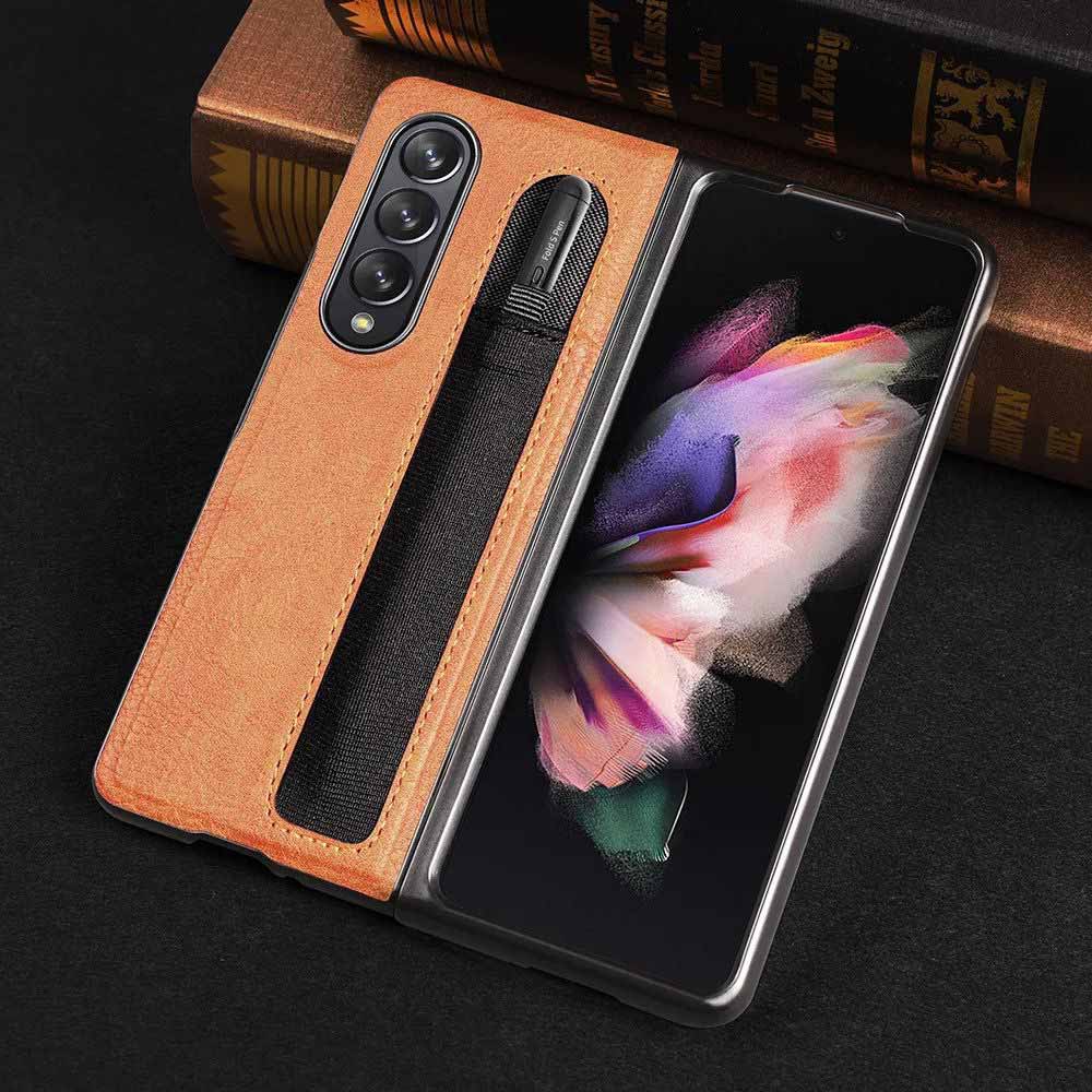Luxury Business Phone Case With Pen Holder