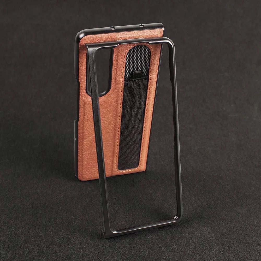 Luxury Business Phone Case With Pen Holder