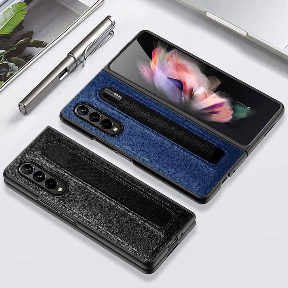 Luxury Business Phone Case With Pen Holder