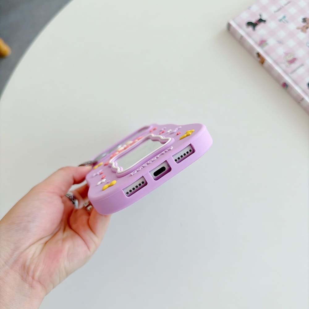 Butterfly Bow Dream Mirror Silicone Phone Case