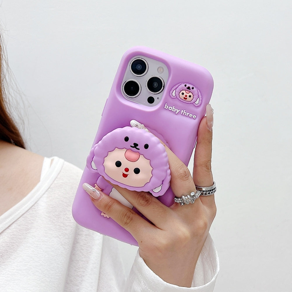 Cartoon Baby Holder Silicone Phone Case