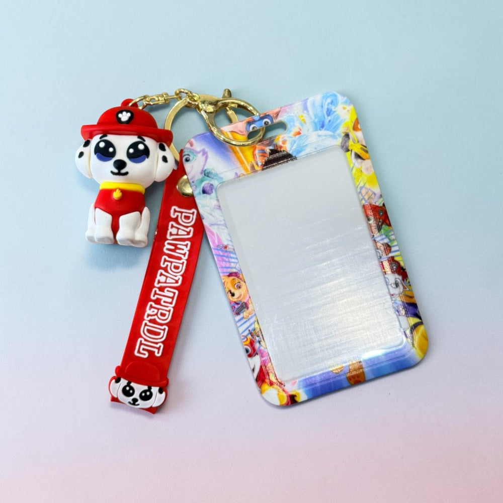 Cartoon Printed Work ID Card Holder
