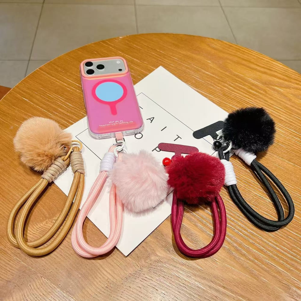 Charmi Plush Fluffy Loop Phone Charm