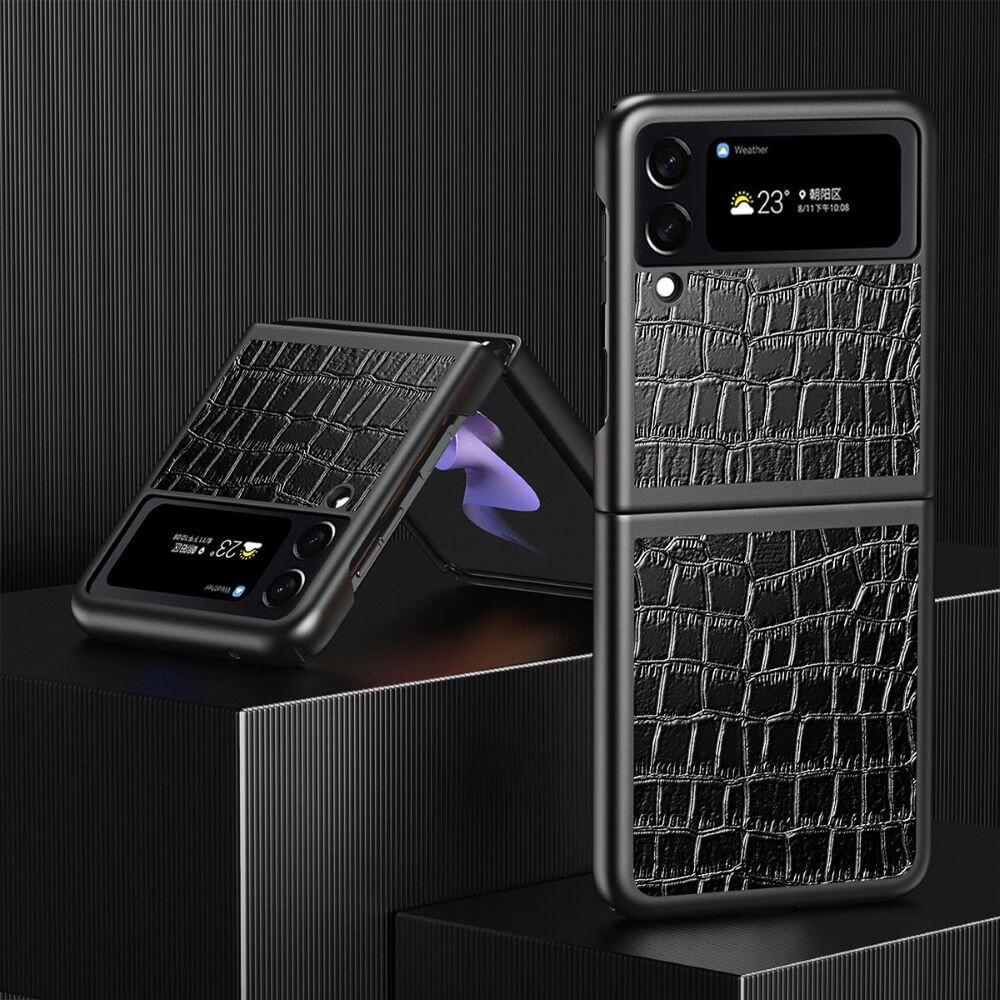 Premium Luxury Crocodile Pattern Leather Phone Case