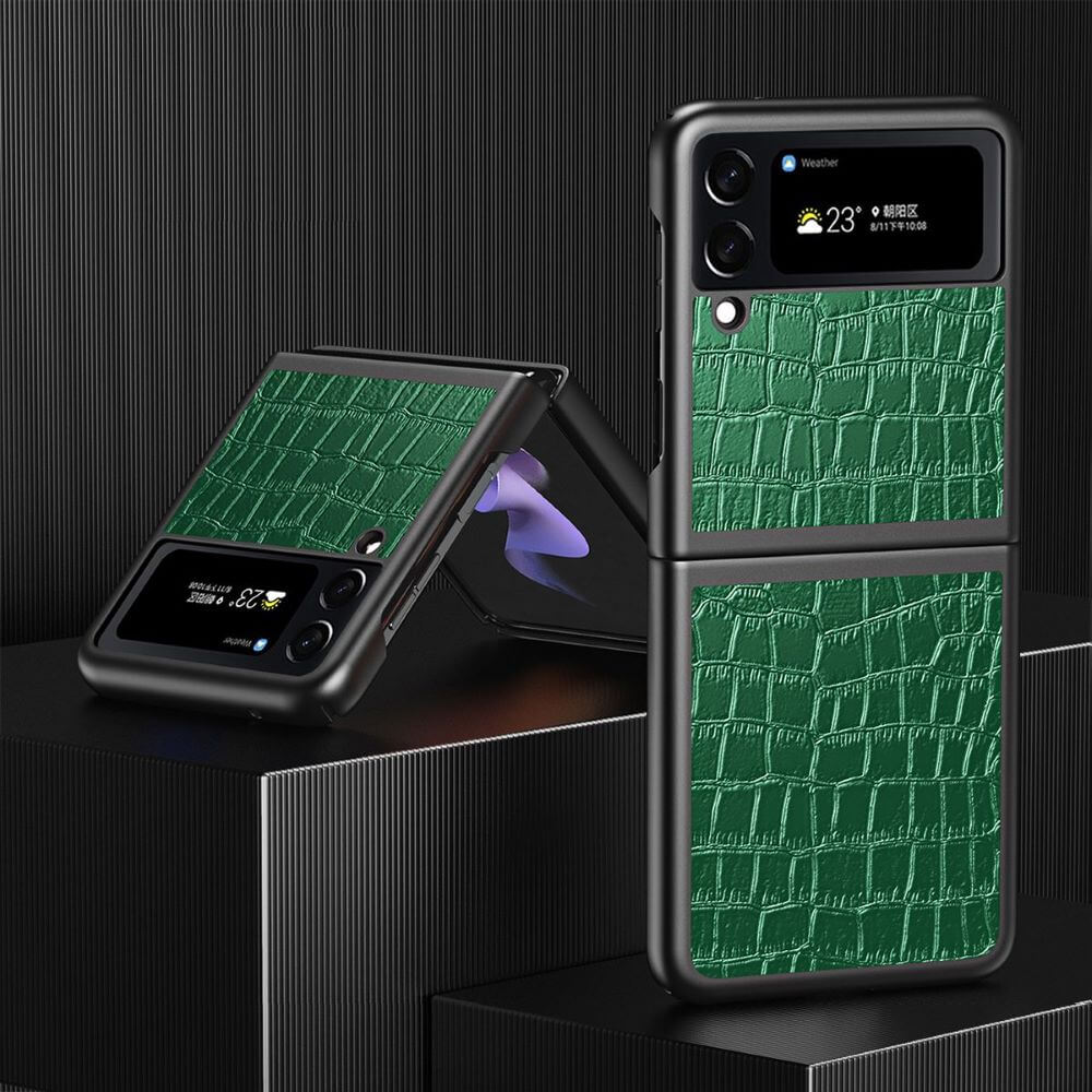 Premium Luxury Crocodile Pattern Leather Phone Case