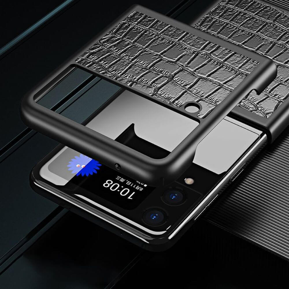 Premium Luxury Crocodile Pattern Leather Phone Case