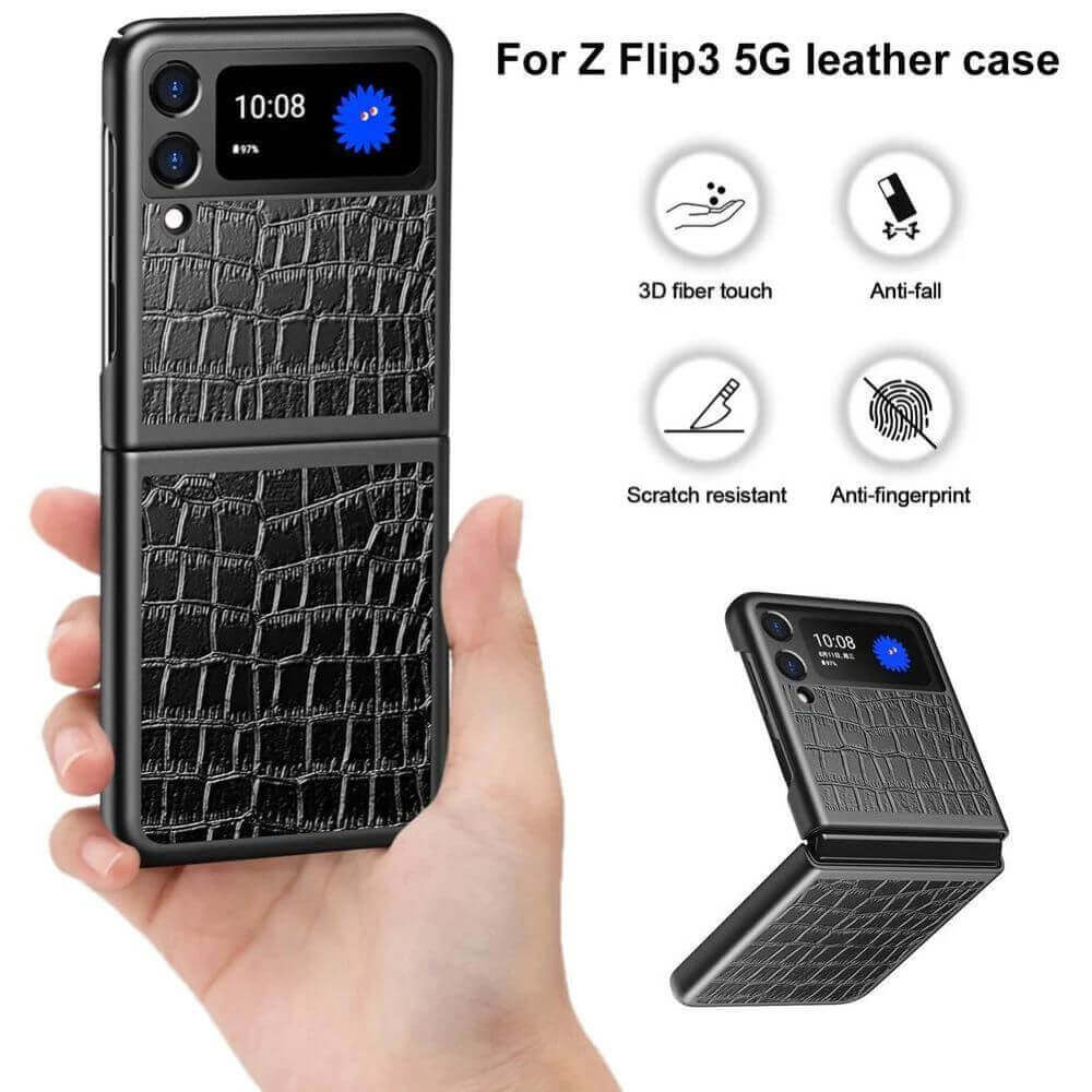 Premium Luxury Crocodile Pattern Leather Phone Case