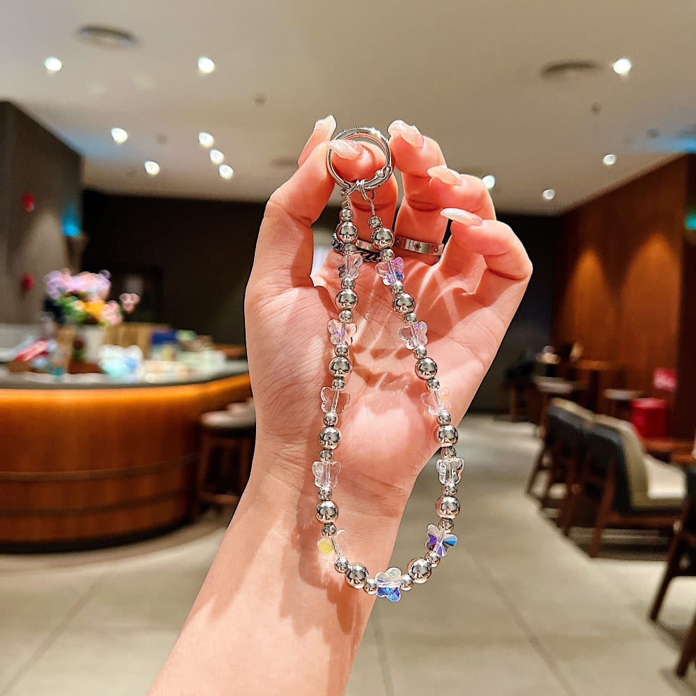 Crystal Cascade Phone Charm