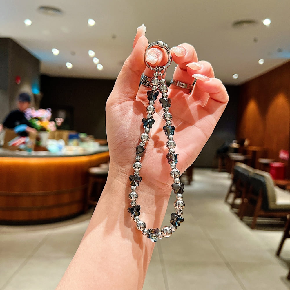 Crystal Cascade Phone Charm