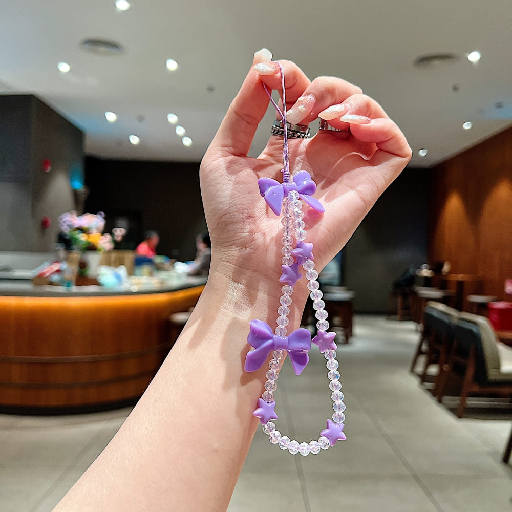 Cupid Bow Beaded Phone Charm