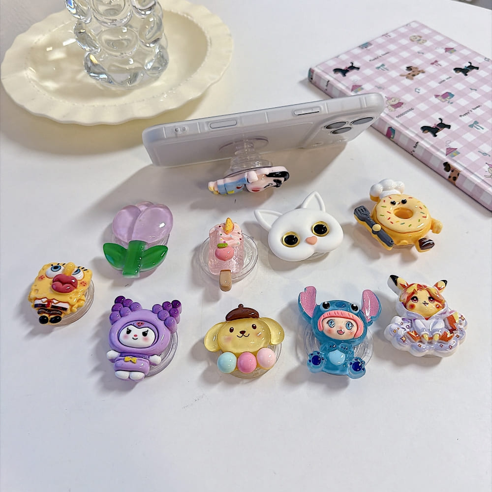 Cute Bloom Character Mobile Grip Phone Stand