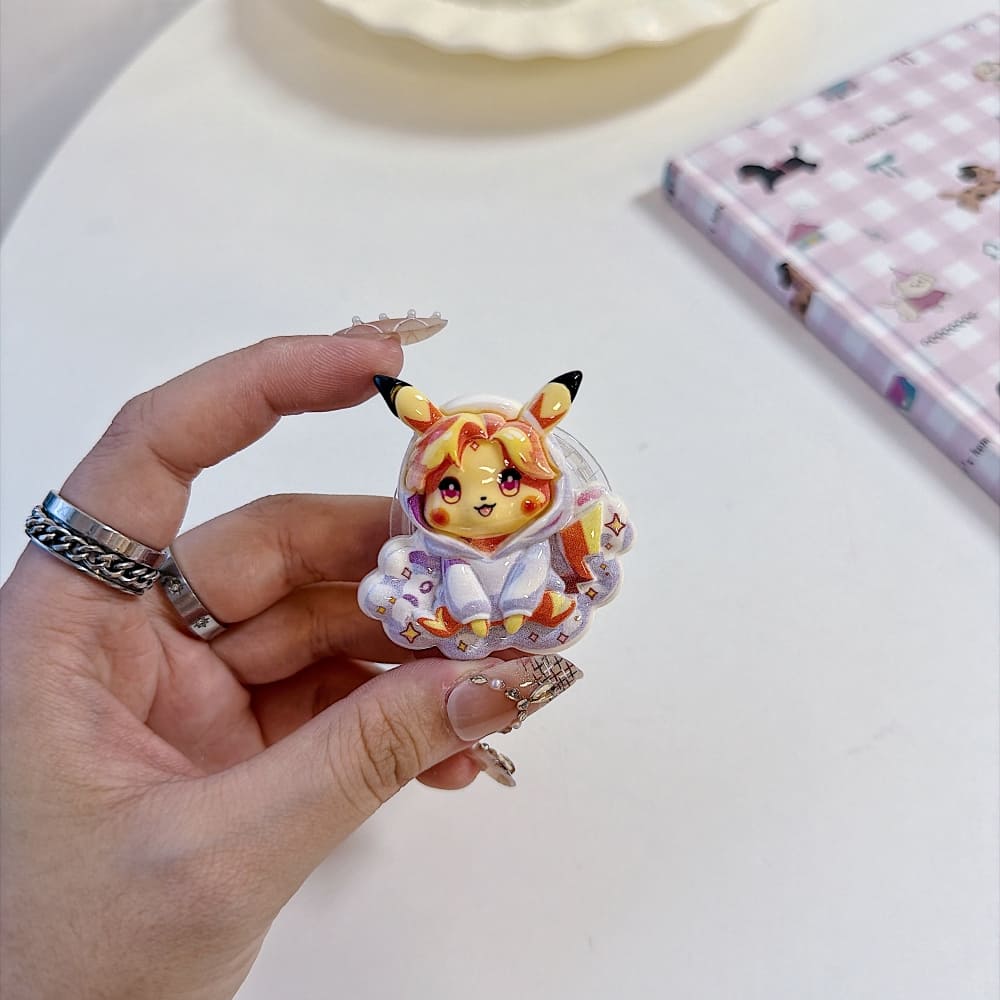 Cute Bloom Jirachi Pokemon Character Mobile Grip Phone Stand