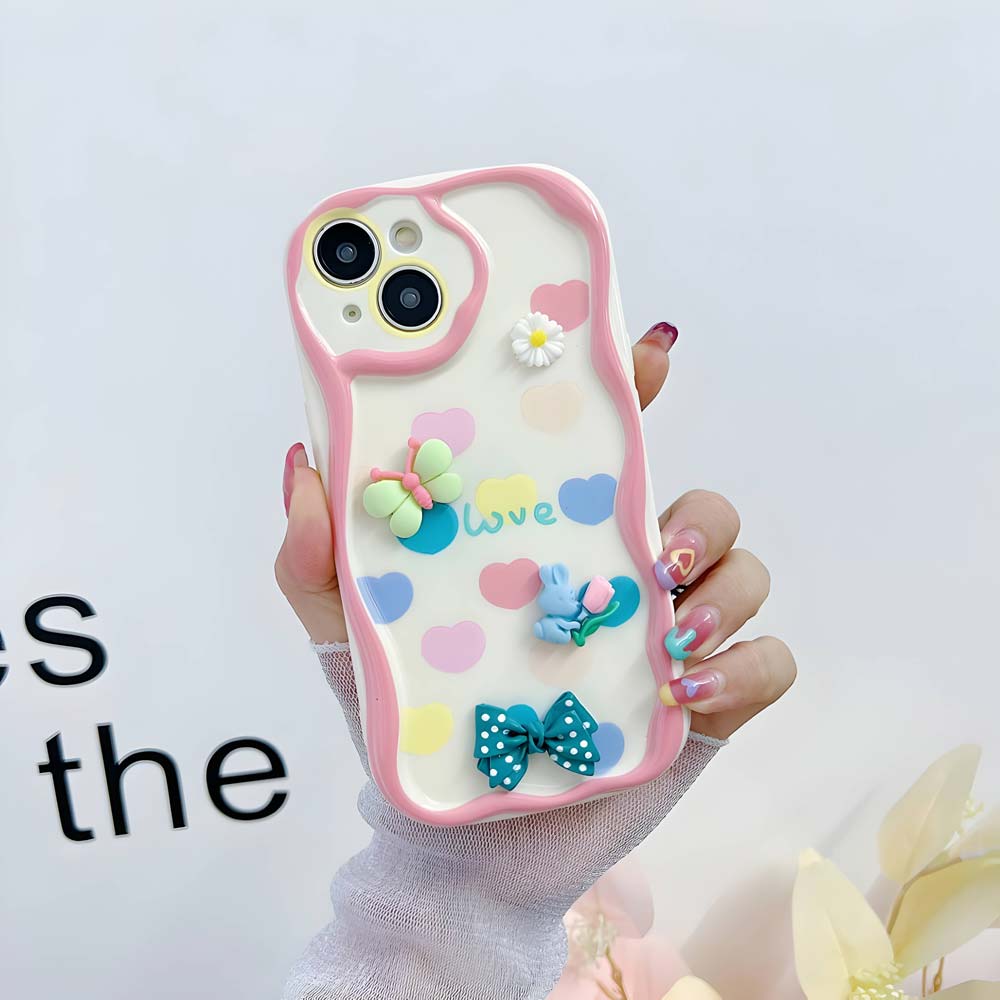 3D Cute Pet Flower and Toy Soft Cover With Random Heart Shape Bracelet