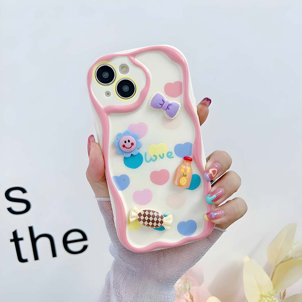 3D Cute Pet Flower and Toy Soft Cover With Random Heart Shape Bracelet