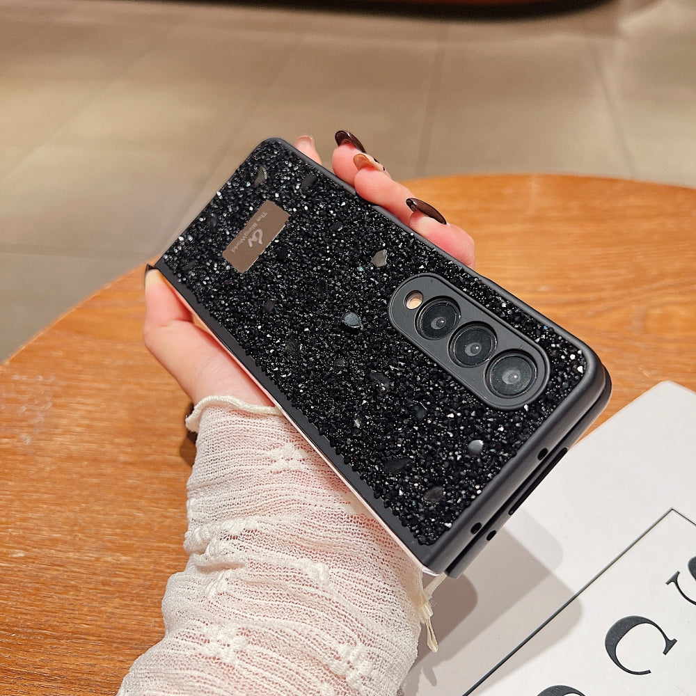 Diamond Studded Pattern Glittery Phone Case