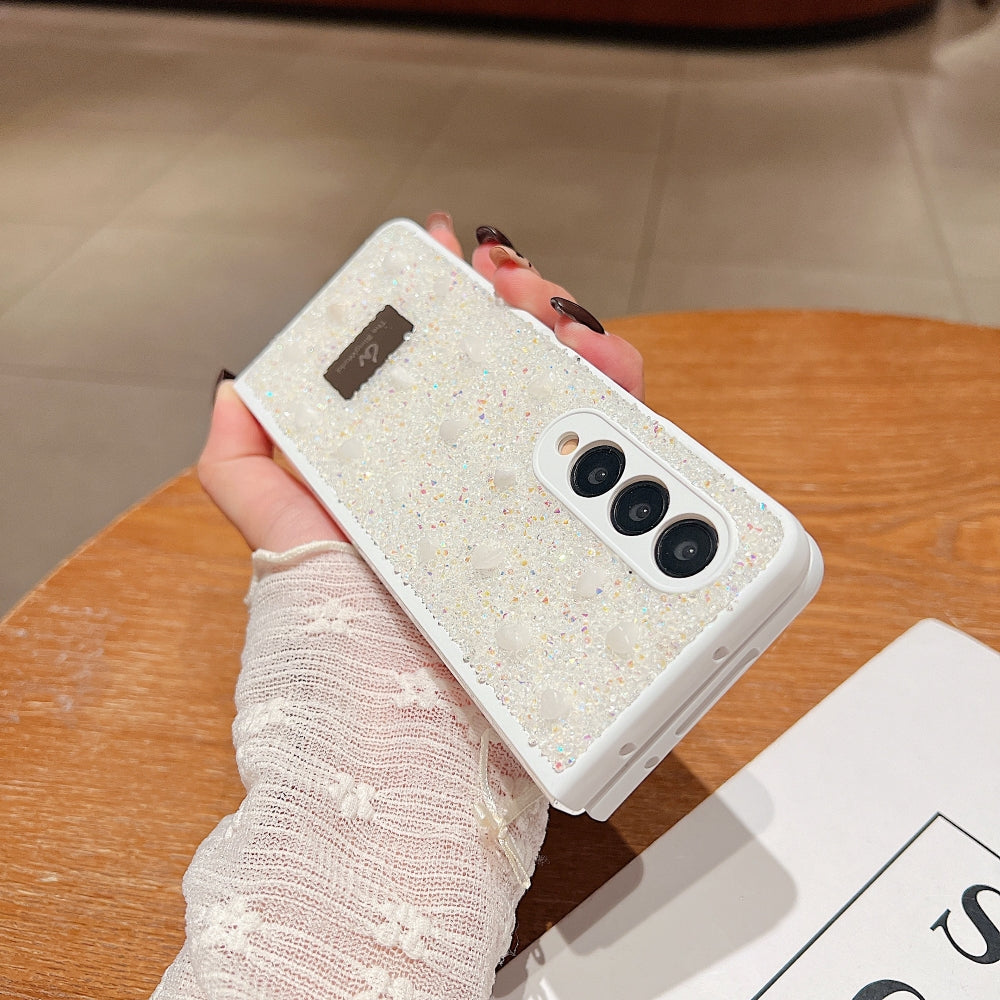 Diamond Studded Pattern Glittery Phone Case