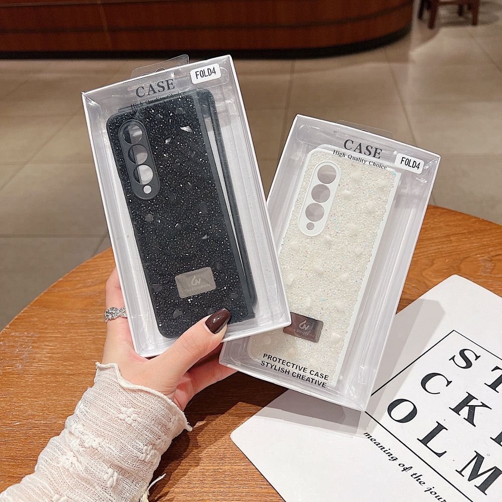 Diamond Studded Pattern Glittery Phone Case