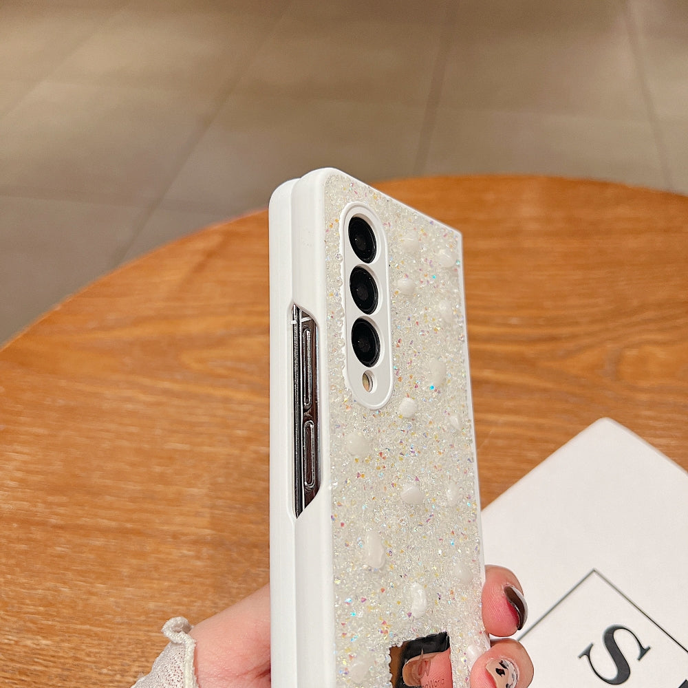 Diamond Studded Pattern Glittery Phone Case