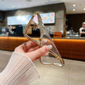 Electroplated Frame Transparent Phone Case