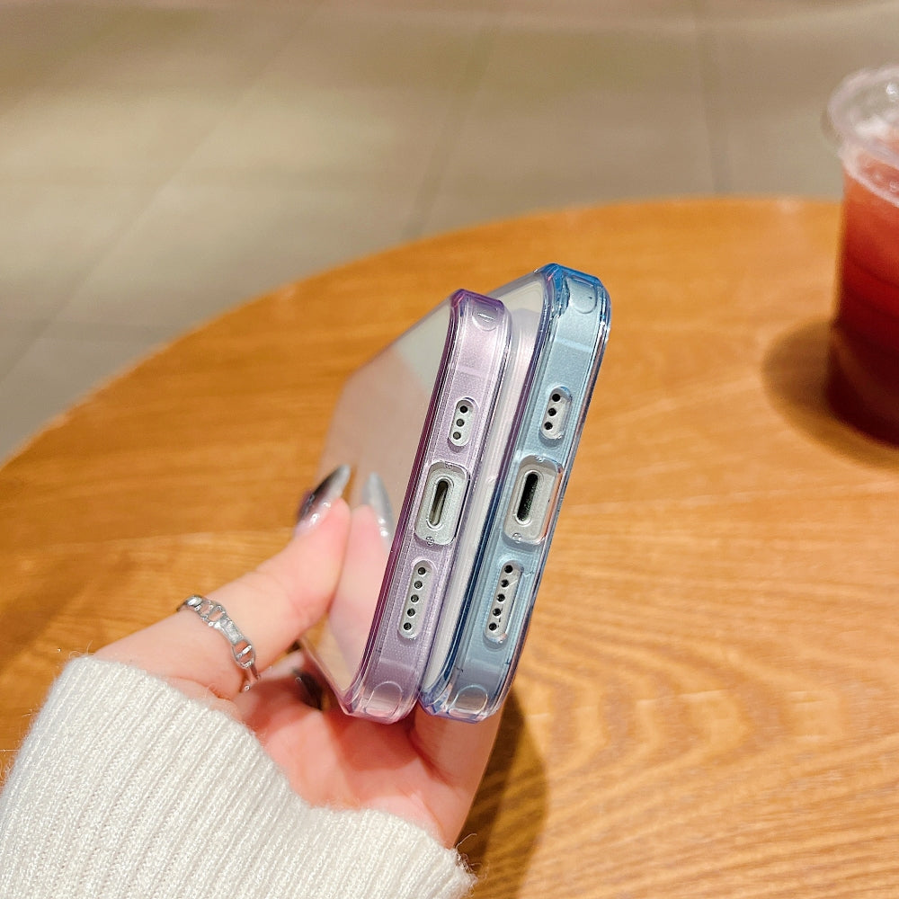 Electroplating Transparent Case with Colorful Border